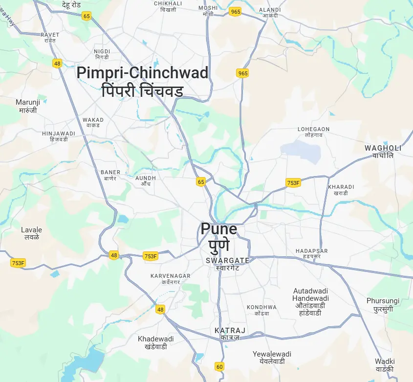 We serve across Pune and Pimpri Chinchwad
